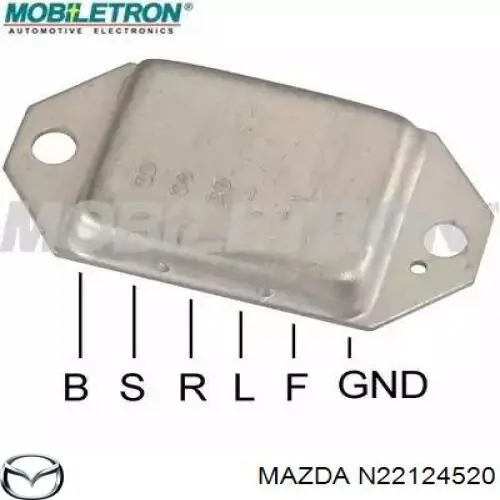 N22124520 Mazda regulador de rele del generador (rele de carga)