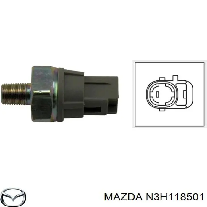 N3H118501 Mazda indicador, presión del aceite