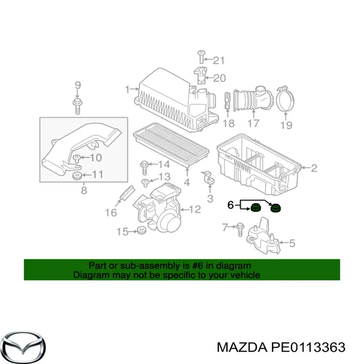  Soporte, Caja filtro de aire para Mazda CX-5 KE