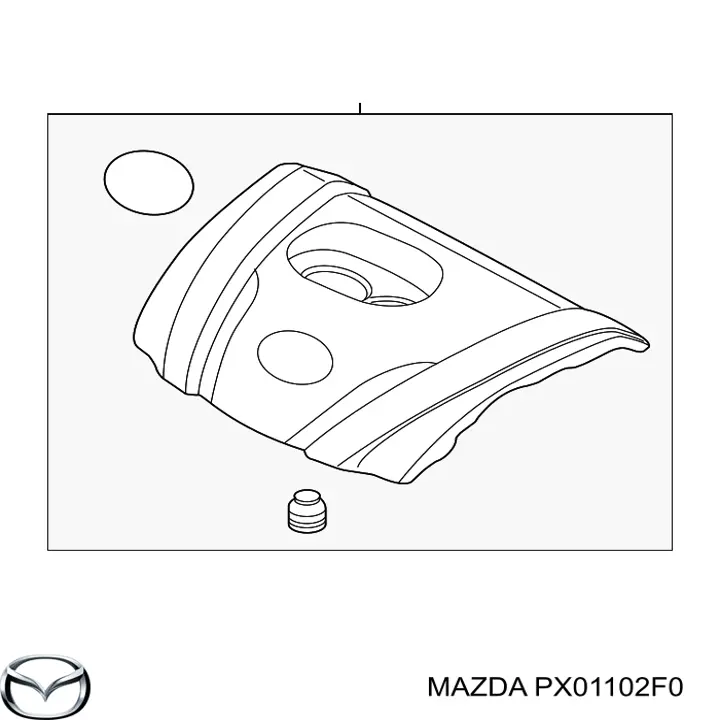  Cubierta de motor decorativa para Mazda CX-30 DM