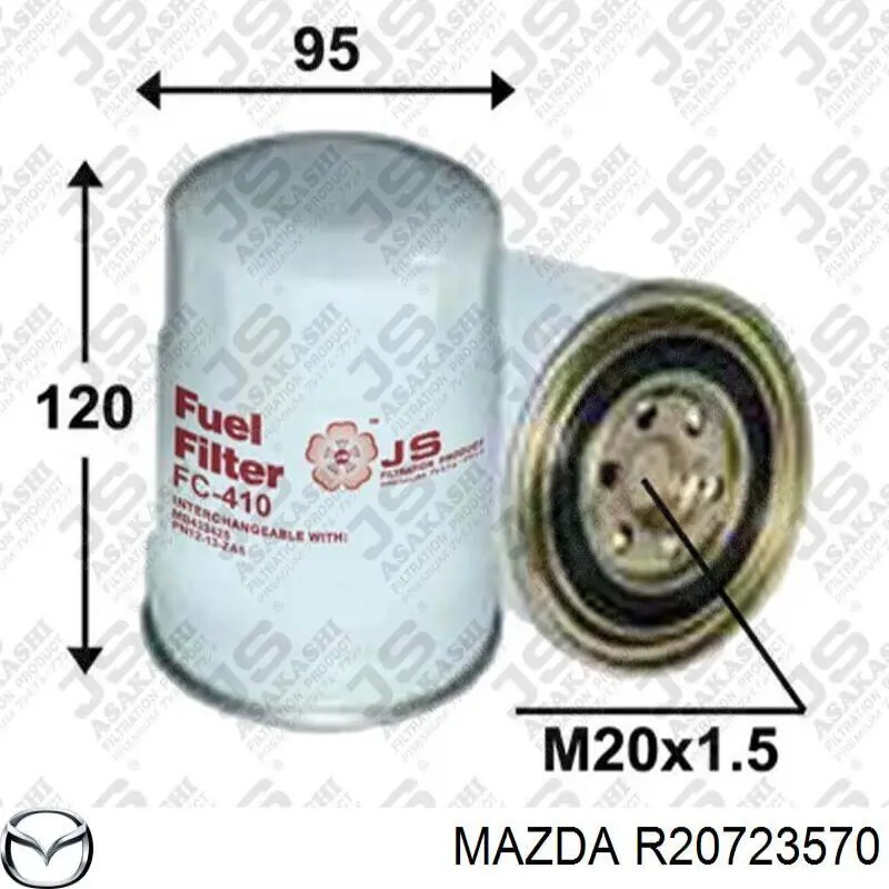 R20723570 Mazda filtro combustible