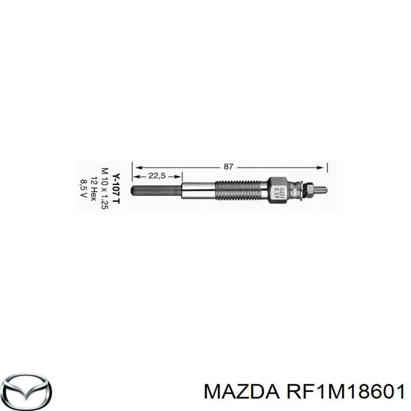 RF1M18601 Mazda bujía de incandescencia