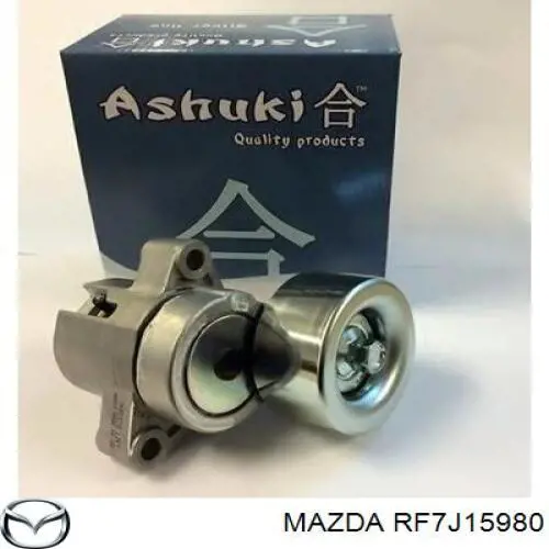 RF7J15980 Mazda tensor de correa, correa poli v