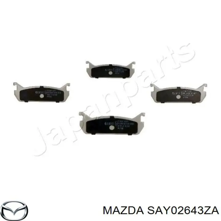 SAY02643ZA Mazda pastillas de freno traseras