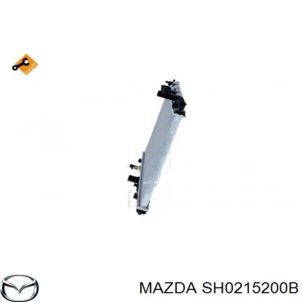 SH0215200B Mazda radiador refrigeración del motor