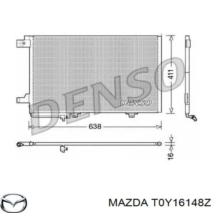  Condensador aire acondicionado para Mazda Millenia 