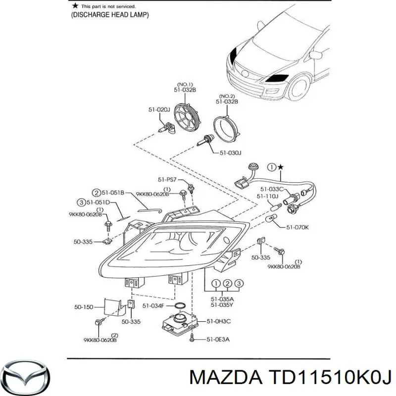 TD11510K0J Mazda 