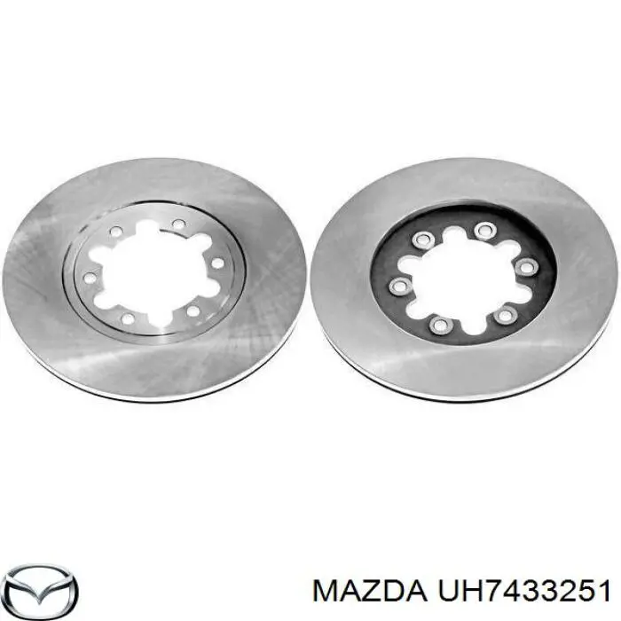 UH7433251 Mazda freno de disco delantero