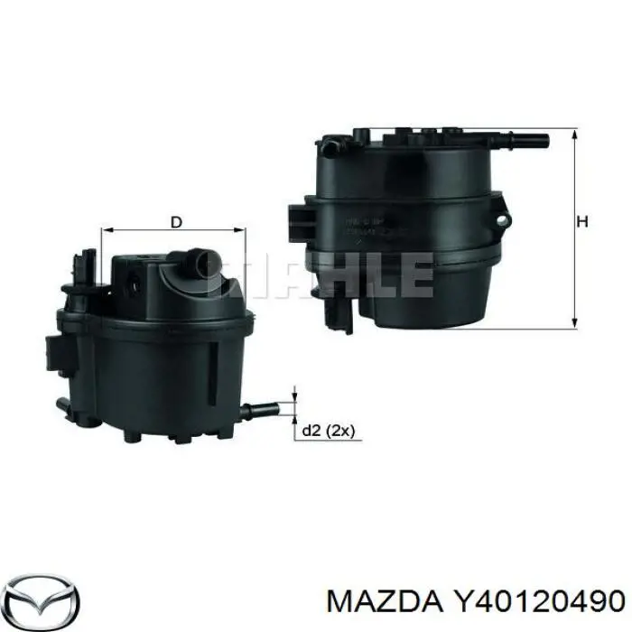 Y40120490 Mazda filtro combustible