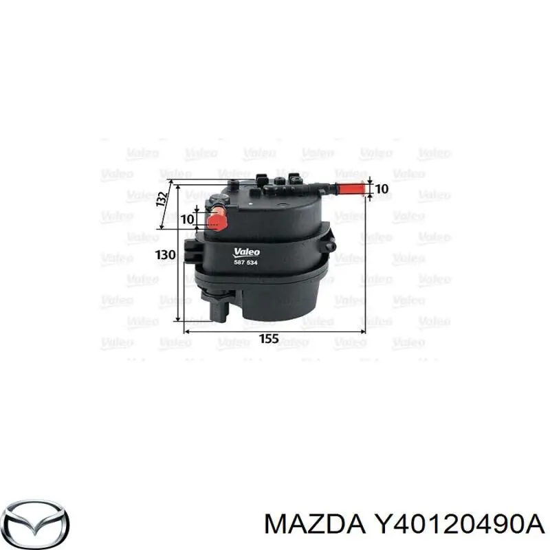 Y40120490A Mazda filtro combustible