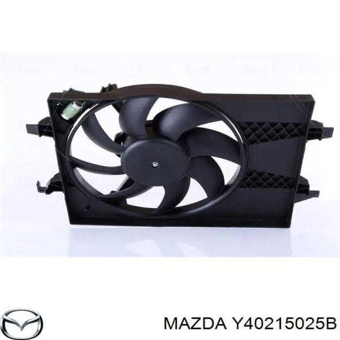 Y40215025B Mazda ventilador (rodete +motor refrigeración del motor con electromotor completo)