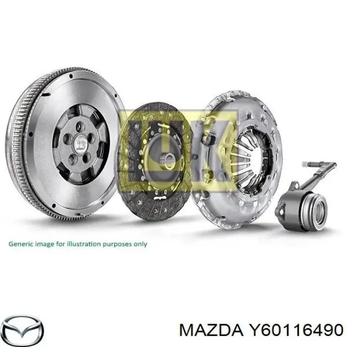 Y60116490 Mazda kit de embrague (3 partes)