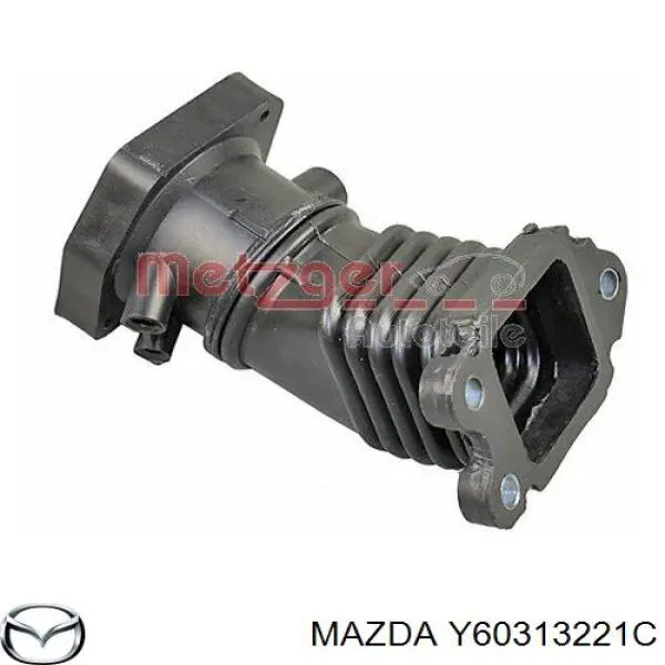 Y60313221C Mazda tubo flexible de aspiración, cuerpo mariposa