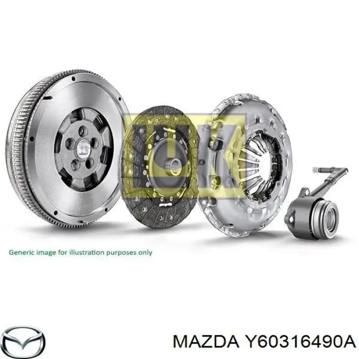 Y60316490A Mazda kit de embrague (3 partes)