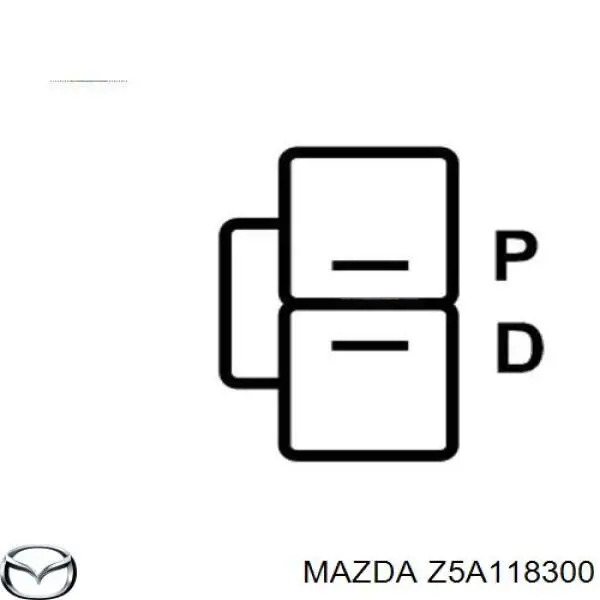 Z5A118300 Mazda alternador