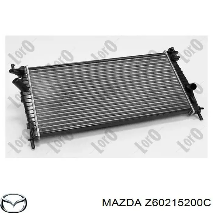 Z60215200C Mazda radiador refrigeración del motor