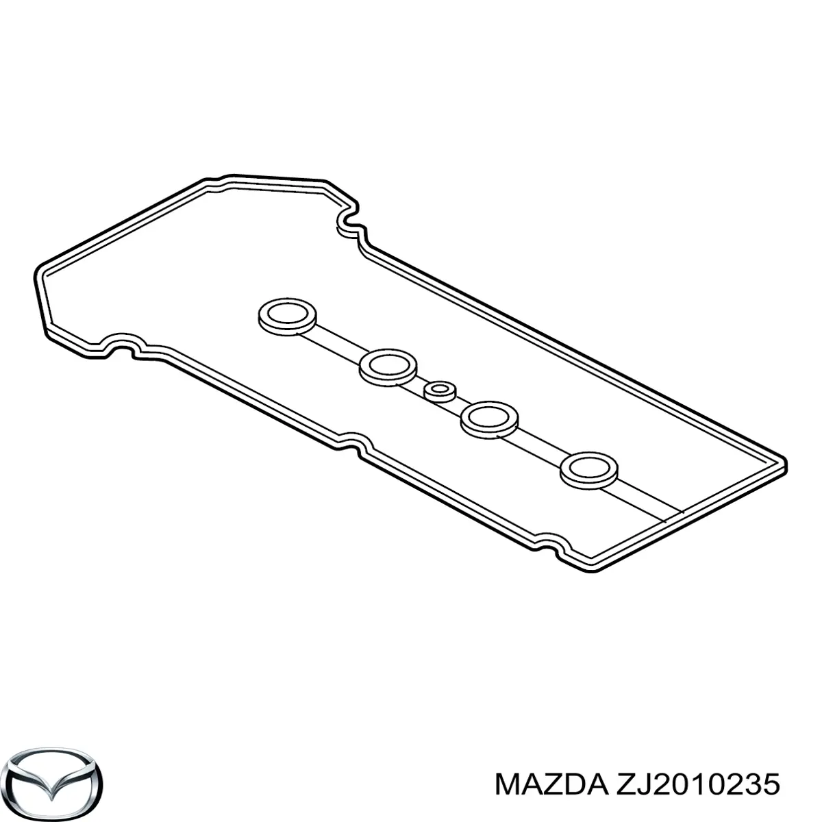 ZJ2010235 Mazda junta de la tapa de válvulas del motor