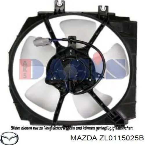  Difusor de radiador, ventilador de refrigeración, condensador del aire acondicionado, completo con motor y rodete para Mazda Protege 4 DOOR