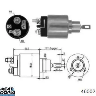 46002 Meat&Doria interruptor magnético, estárter