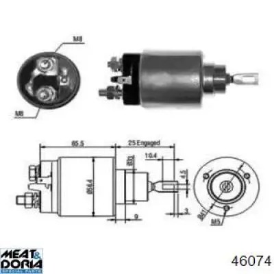 46074 Meat&Doria interruptor magnético, estárter