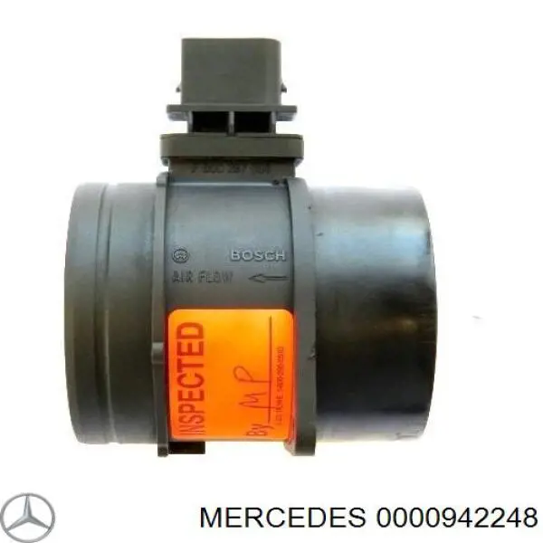 0000942248 Mercedes sensor de flujo de aire/medidor de flujo (flujo de aire masibo)