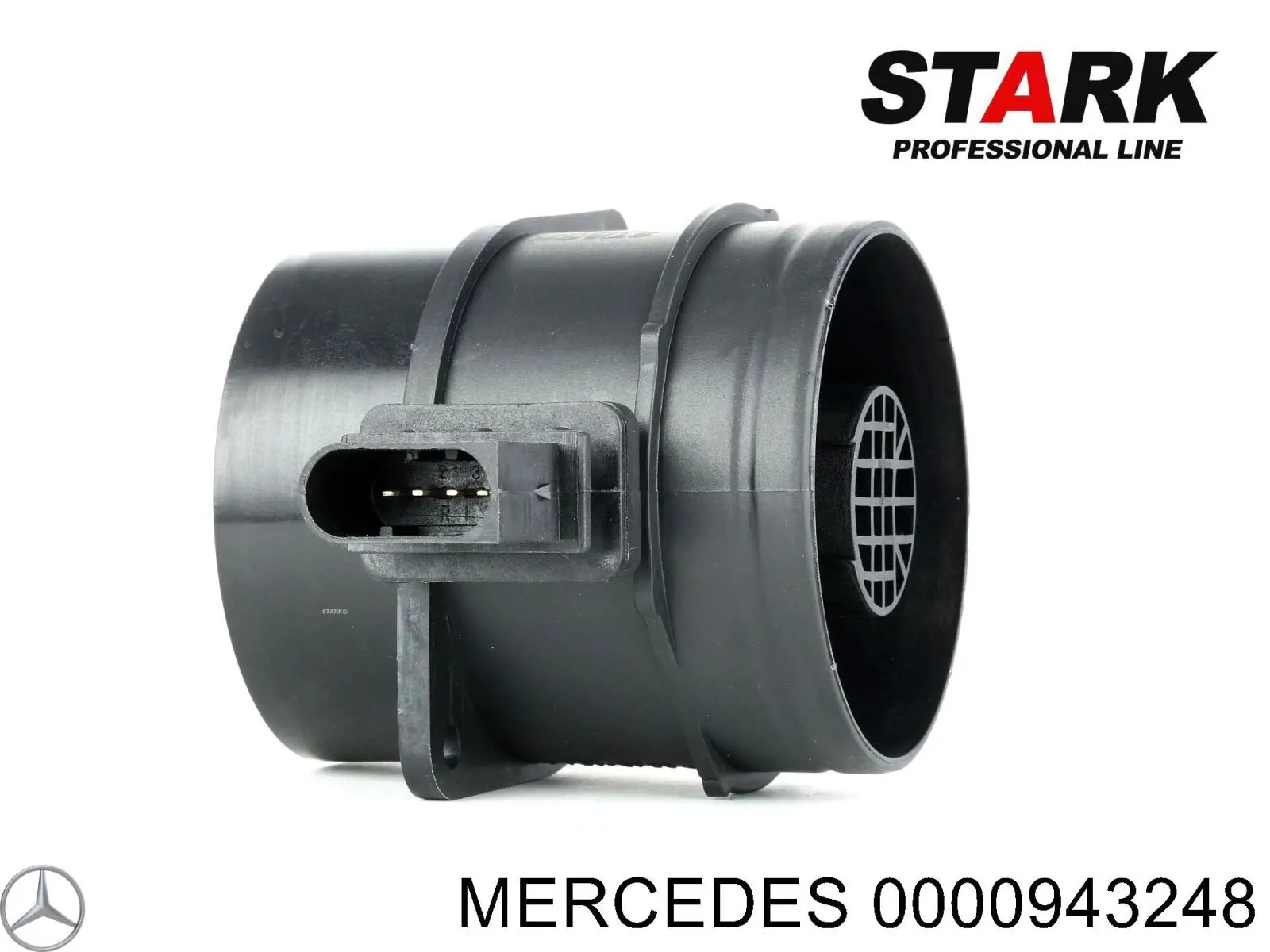 0000943248 Mercedes sensor de flujo de aire/medidor de flujo (flujo de aire masibo)