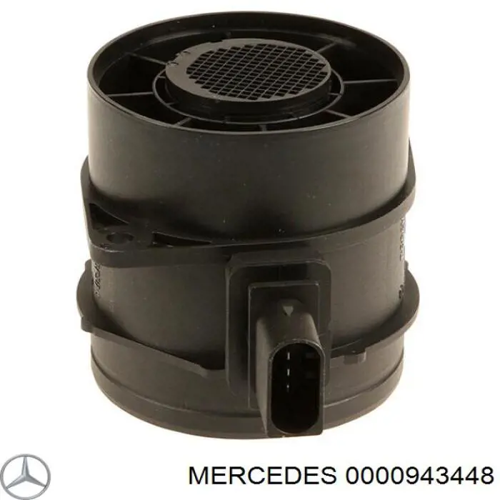 0000943448 Mercedes sensor de flujo de aire/medidor de flujo (flujo de aire masibo)