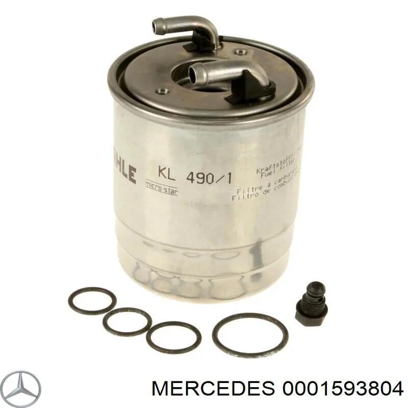 0001593804 Mercedes calentador de combustible en el filtro