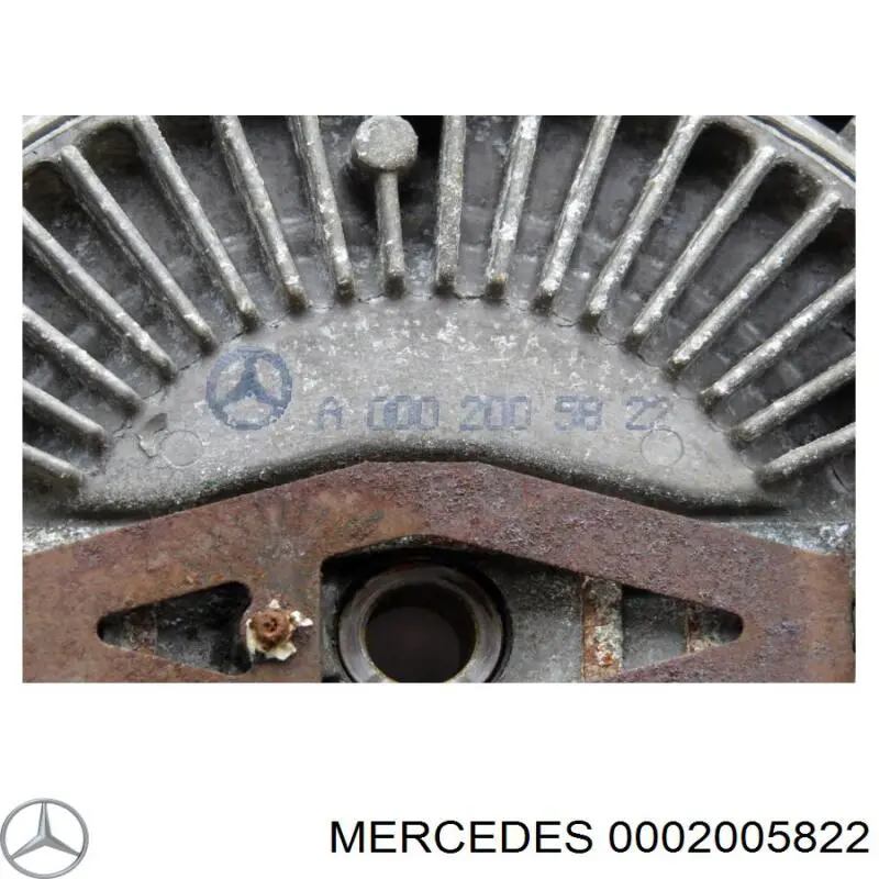 0002005822 Mercedes embrague, ventilador del radiador