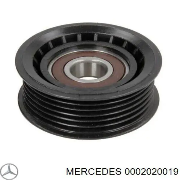 0002020019 Mercedes polea inversión / guía, correa poli v