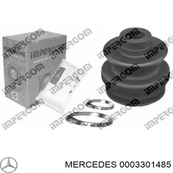 000 330 14 85 Mercedes fuelle, árbol de transmisión delantero interior