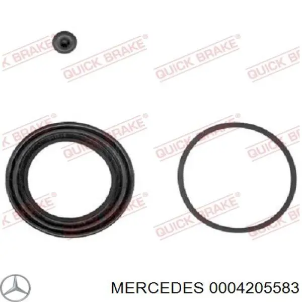 0004205583 Mercedes pinza de freno delantera izquierda