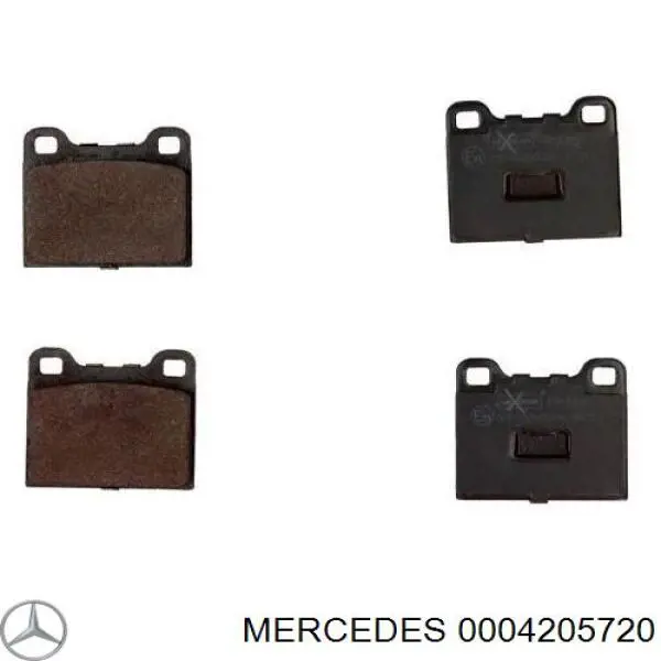 0004205720 Mercedes pastillas de freno traseras