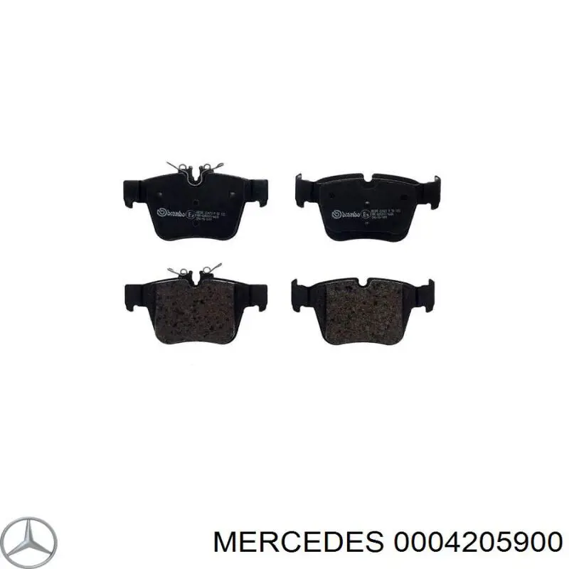 0004205900 Mercedes pastillas de freno traseras