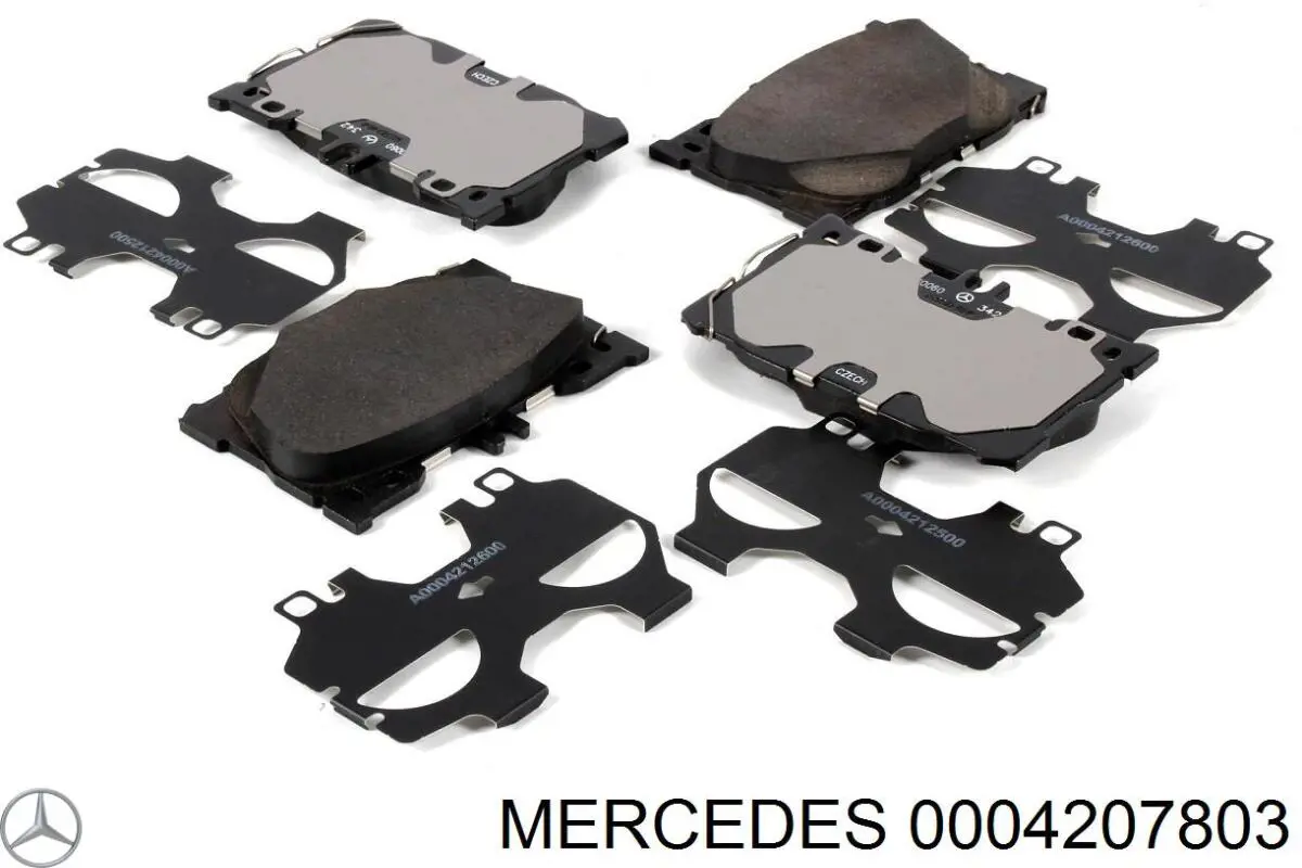 0004207803 Mercedes pastillas de freno traseras