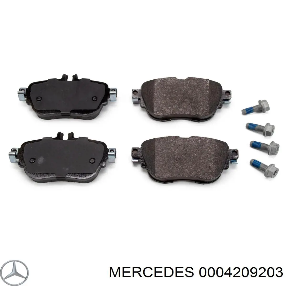 0004209203 Mercedes pastillas de freno traseras