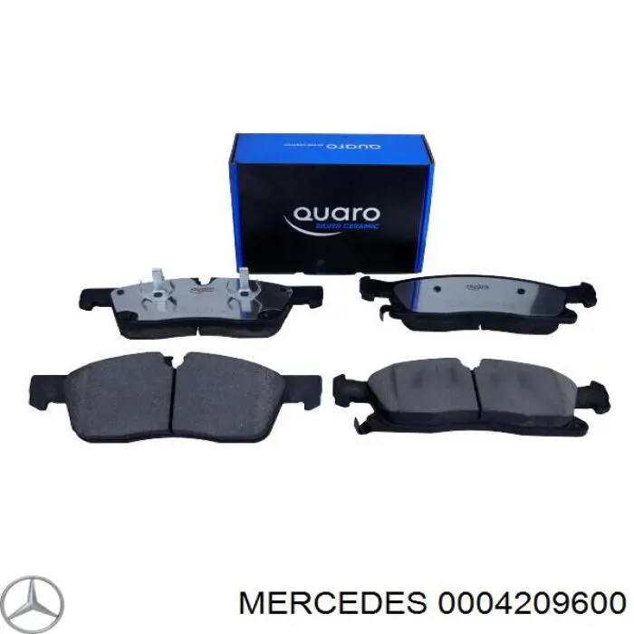 0004209600 Mercedes pastillas de freno delanteras