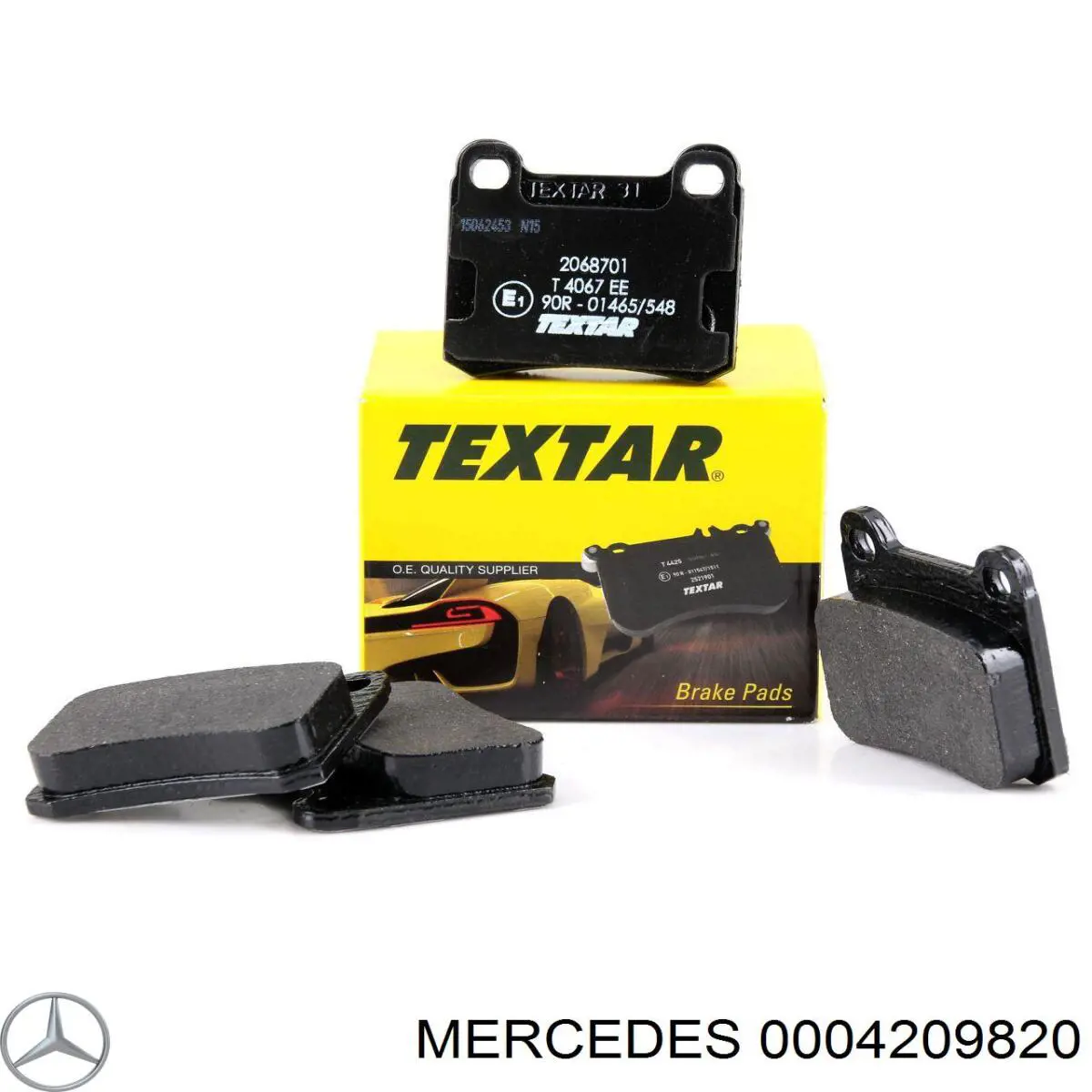 0004209820 Mercedes pastillas de freno traseras