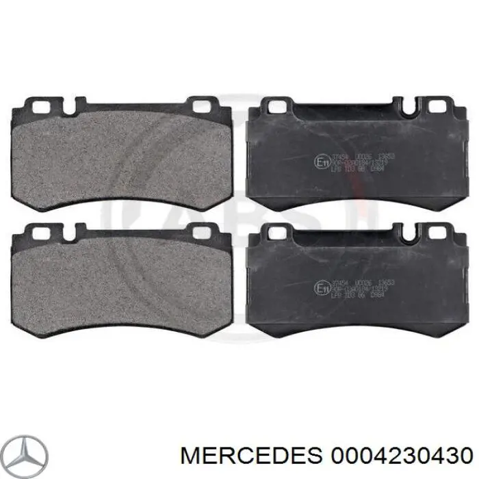 0004230430 Mercedes pastillas de freno traseras