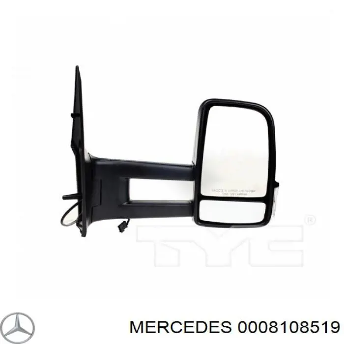 0008108519 Mercedes espejo retrovisor derecho