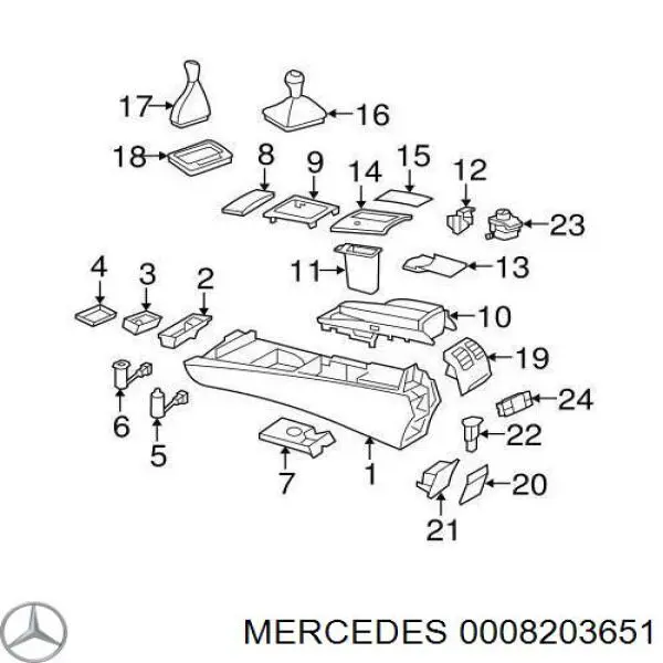 A0008203651 Mercedes 