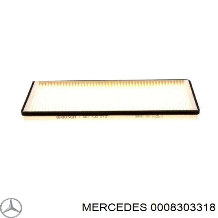 0008303318 Mercedes filtro de habitáculo