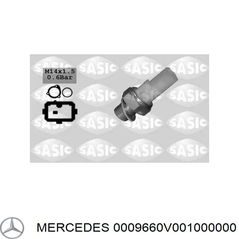 0009660V001000000 Mercedes anillo retén, cigüeñal