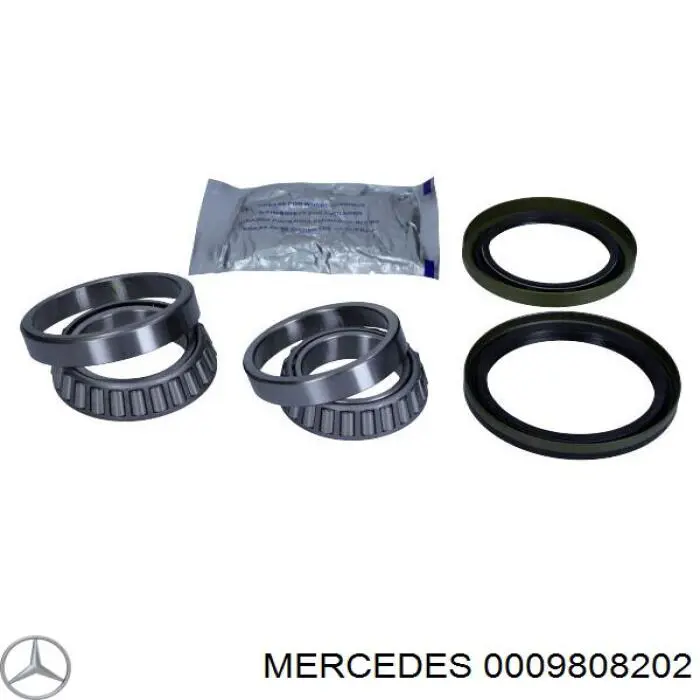 000 980 82 02 Mercedes cojinete externo del cubo de la rueda delantera