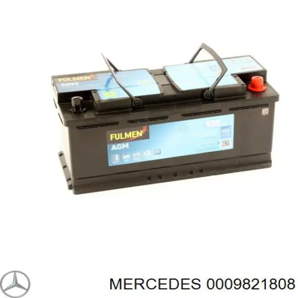 0009821808 Mercedes batería de arranque