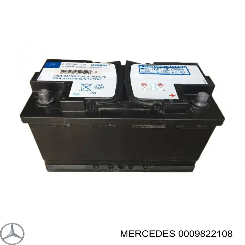 0009822108 Mercedes batería de arranque