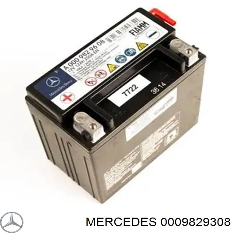 0009829308 Mercedes batería de arranque