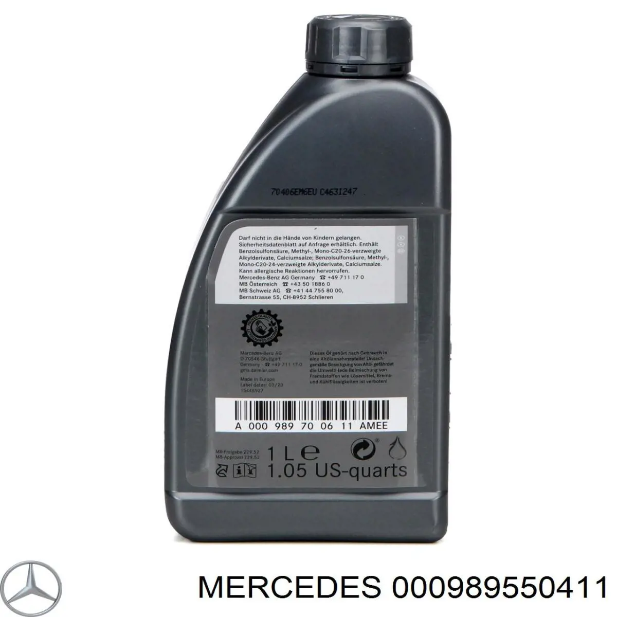 000989550411 Mercedes 