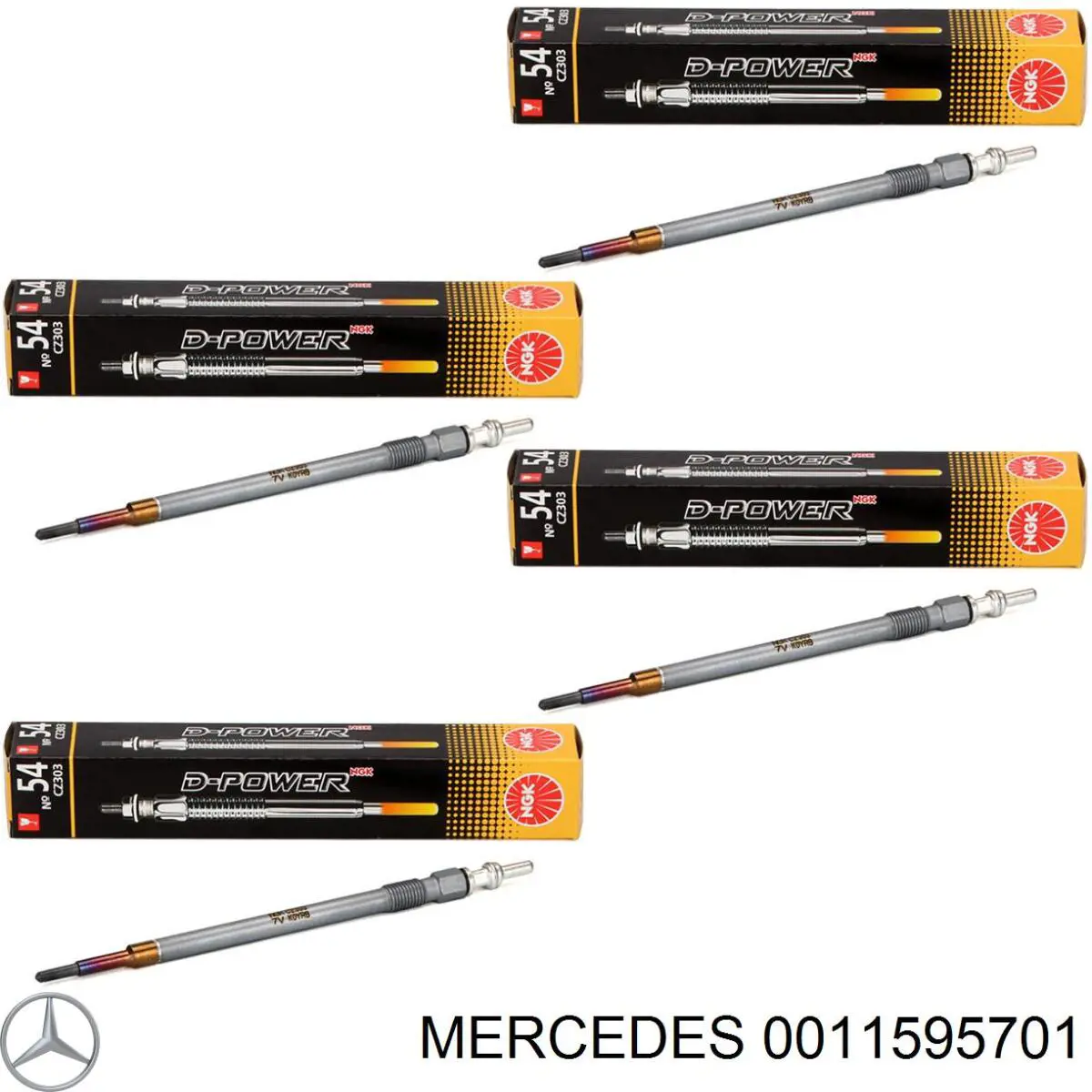 0011595701 Mercedes bujía de incandescencia