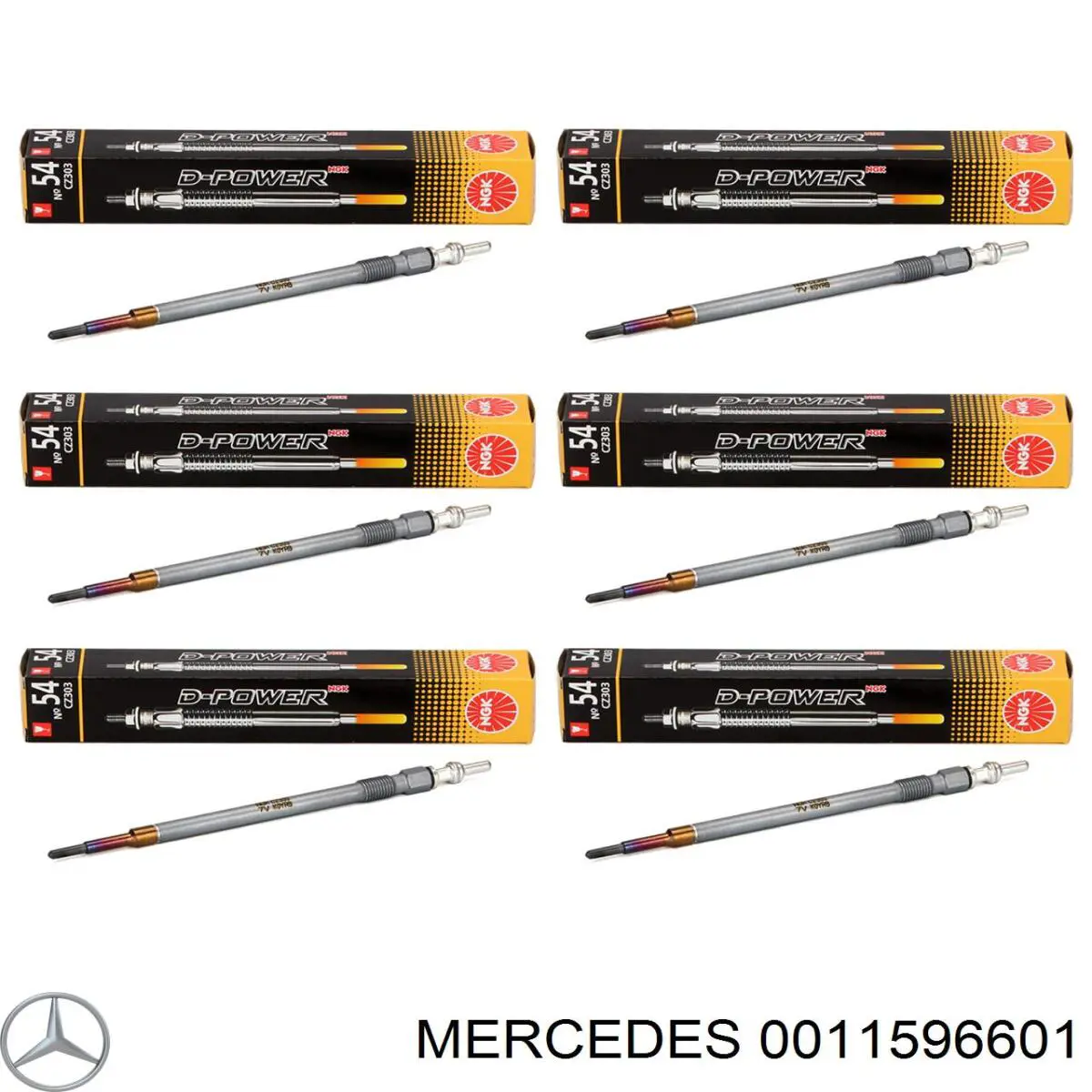 0011596601 Mercedes bujía de incandescencia